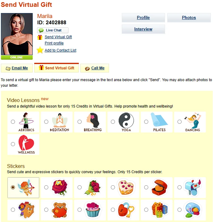 Virtual Gifts and Flowers