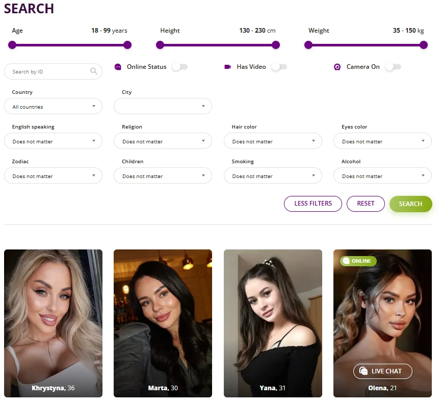 Advanced Search Filters